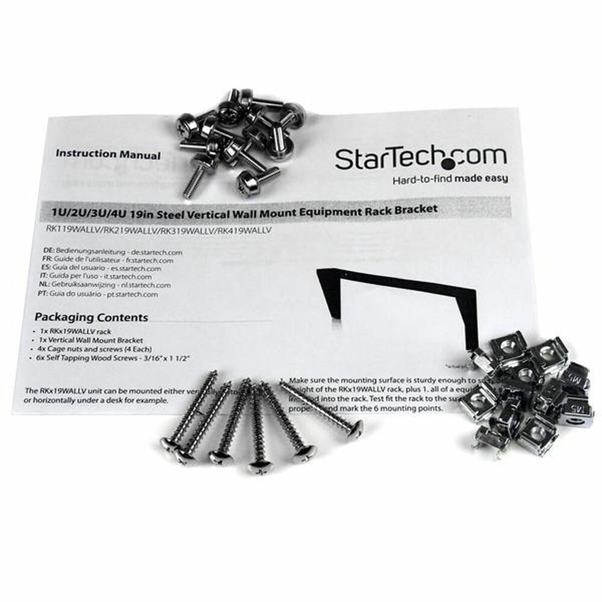 HP Torn Startech RK319WALLV Vertikalt
